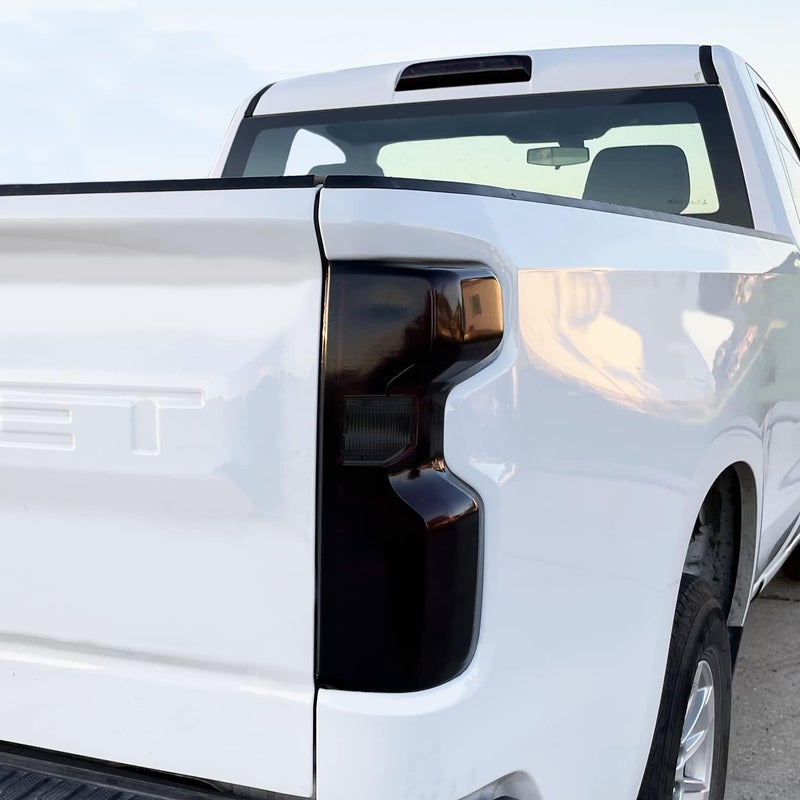 SlickMod PreCut Vinyl Smoke Tint for 2019-2022 Chevy Silverado Tail Light (1. Taillight, 20% Dark Smoke) - Image 4